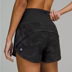 lululemon Speed Up Short Black Camo